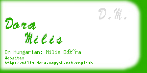 dora milis business card